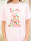 Floral Easter Bunny Tee