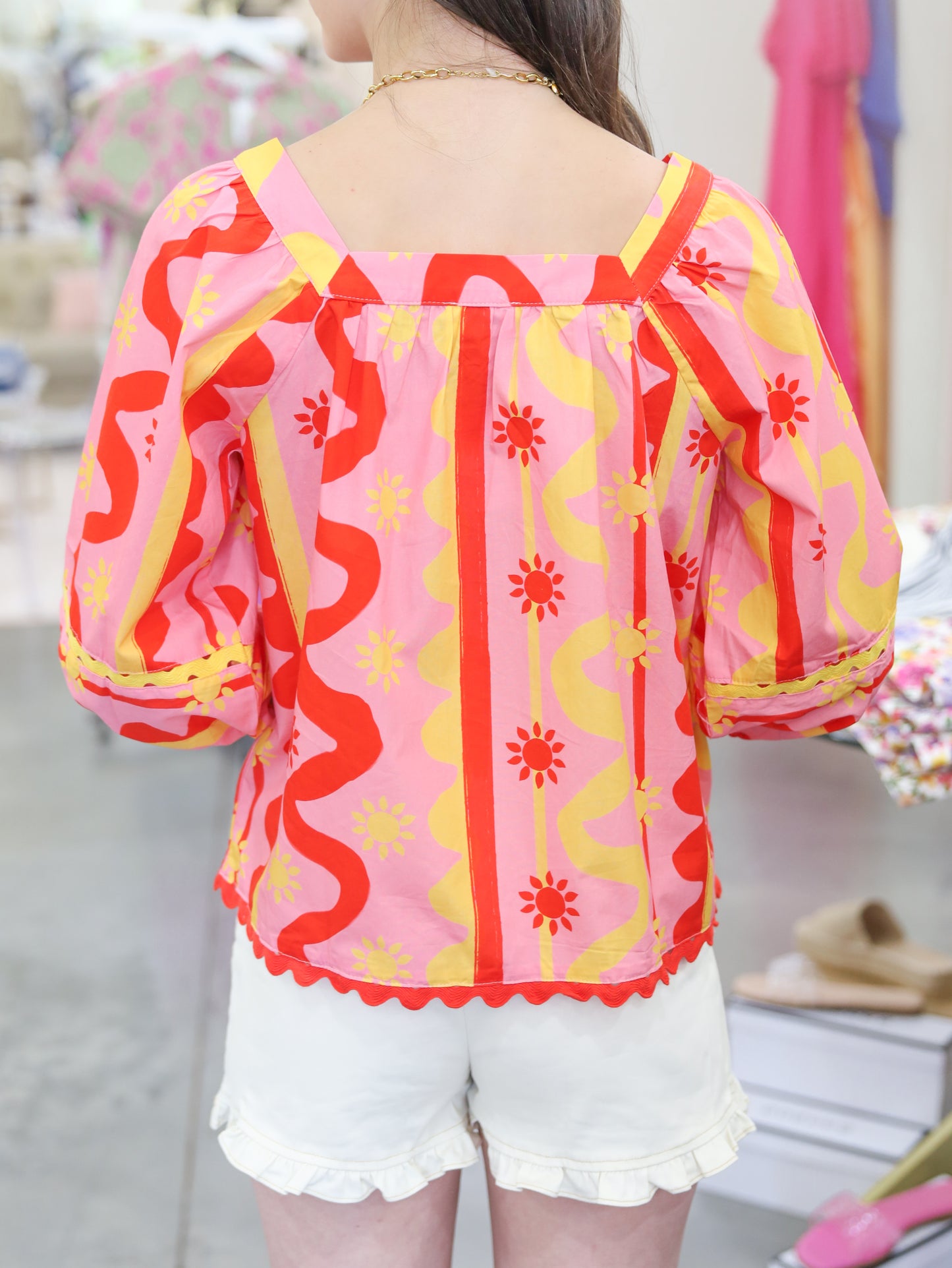 Margo Poplin Ric Rac Top