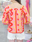 Margo Poplin Ric Rac Top