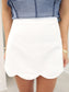 Scalloped Hem Mini Skirt
