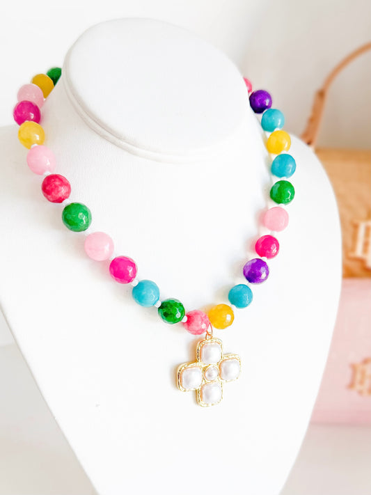 Chunky Multi Color Candy Necklace