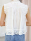 Eyelet Sleeveless Blouse
