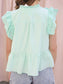 Eliza Eyelet Button Down Top