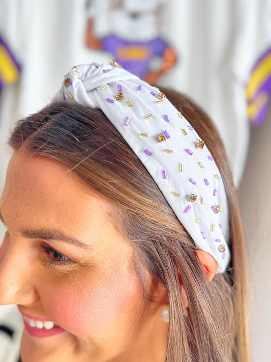 Game Day Beaded Headband