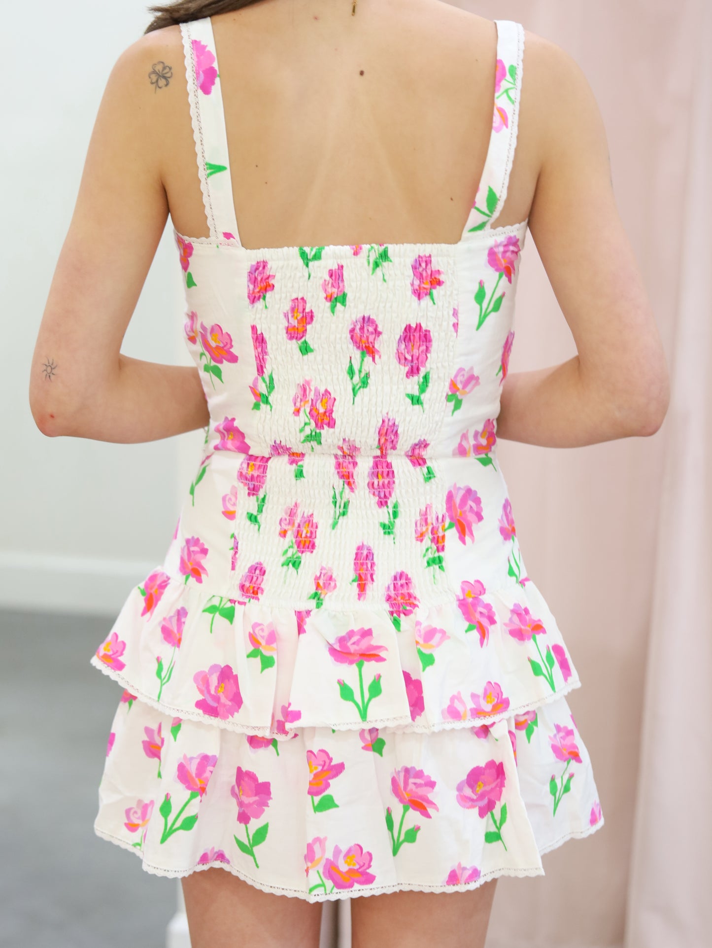 Lillian Floral Crop Top & Mini Skirt Set