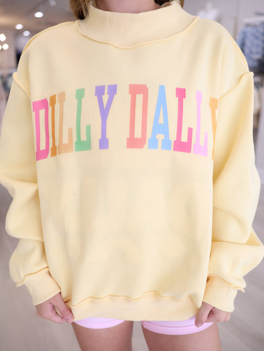 Reversible Mock Neck Sweatshirt