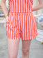Aspen Striped Top & Shorts Set
