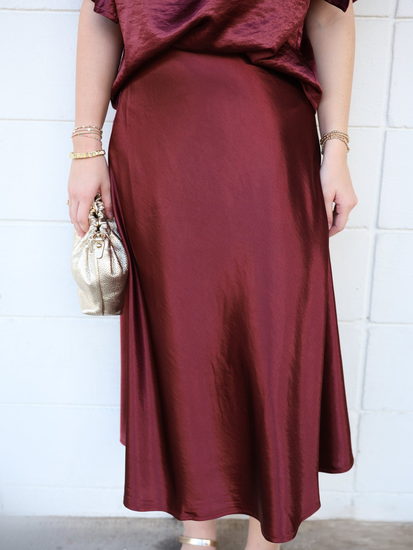 Maria Satin Skirt