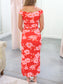 Aviana Off Shoulder Floral Maxi Dress