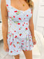 Cherry Gingham Romper