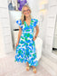Floral Alara Ruffle Midi Dress