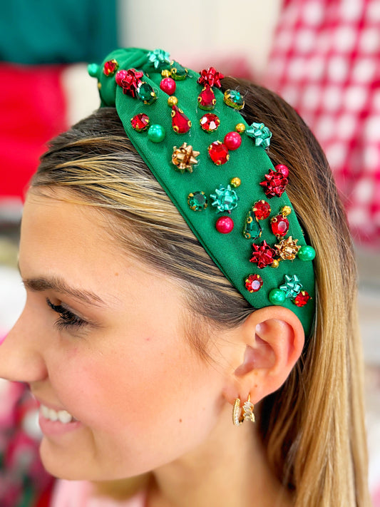 Gift Bow Rhinestone Headband