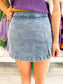 High Waisted Denim Skirt