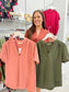 Short Sleeve V-Neck Top