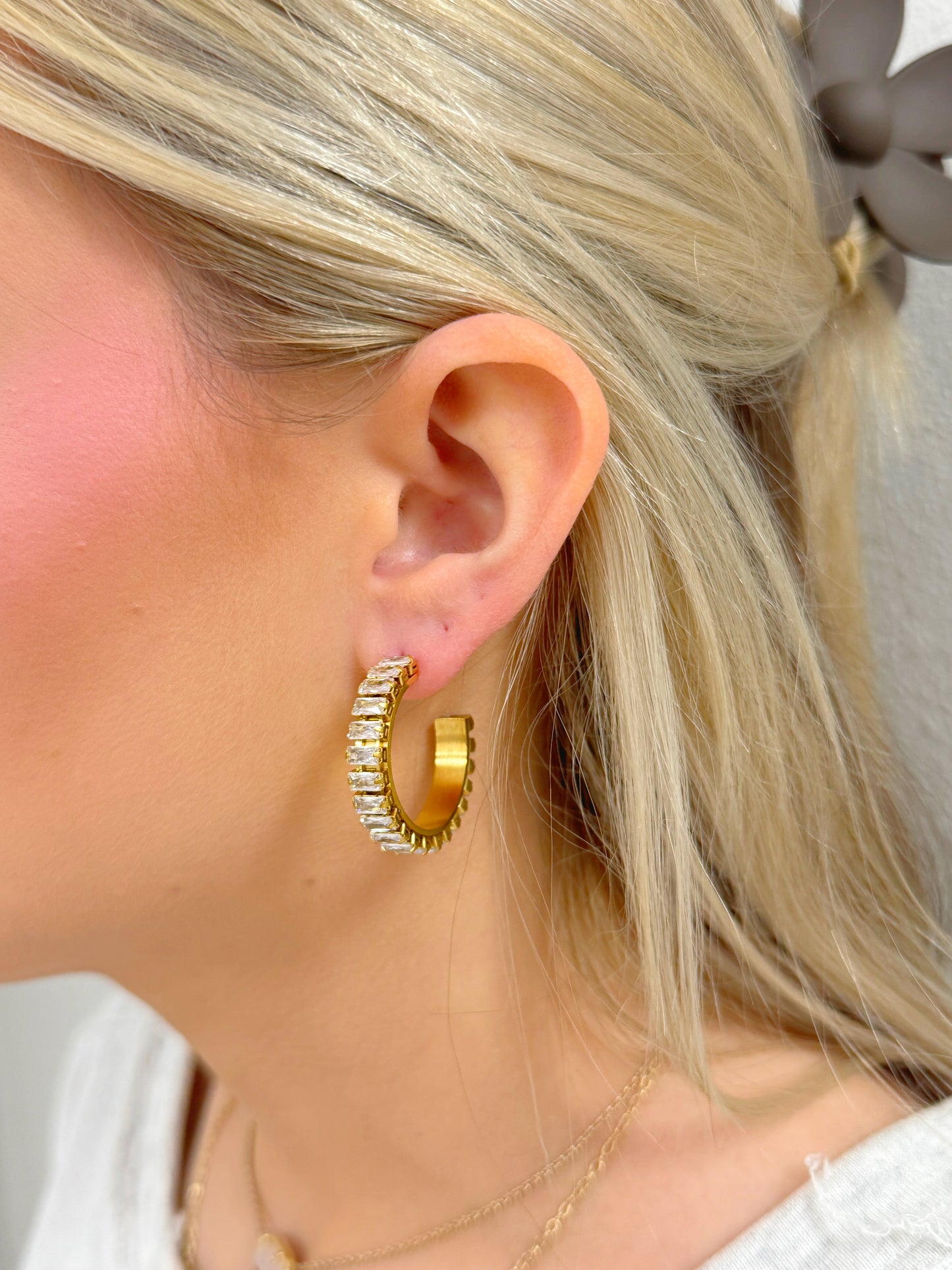 Rhinestone Hoops