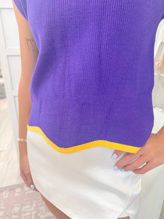 Scallop Hem Sweater
