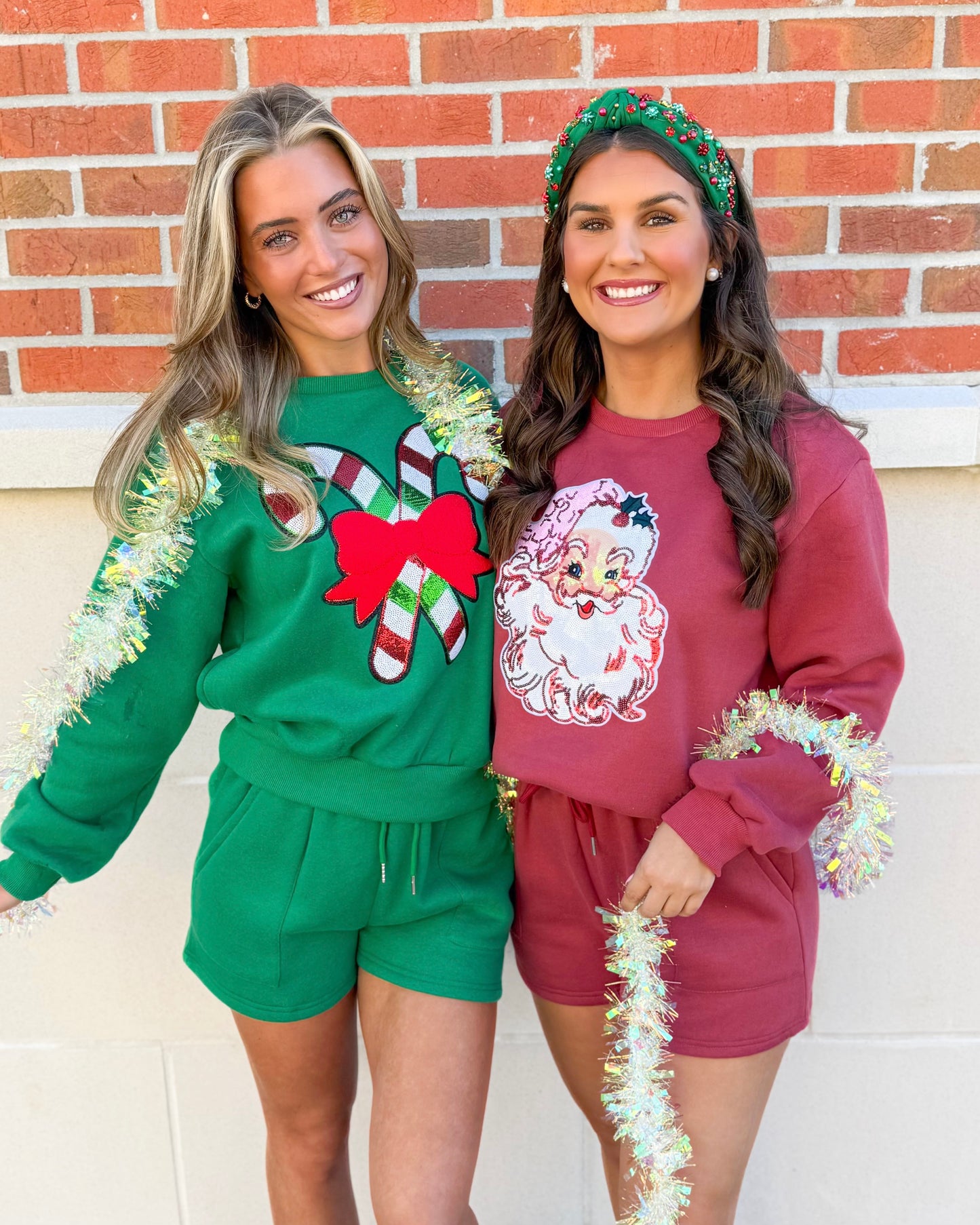 Classic Santa Top & Shorts Set