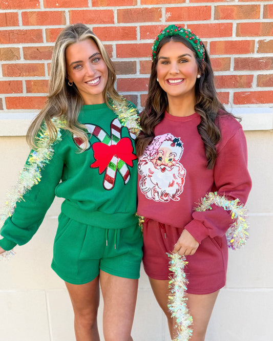 Classic Santa Top & Shorts Set