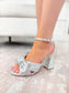 Pleated Bow Heel