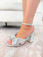 Pleated Bow Heel