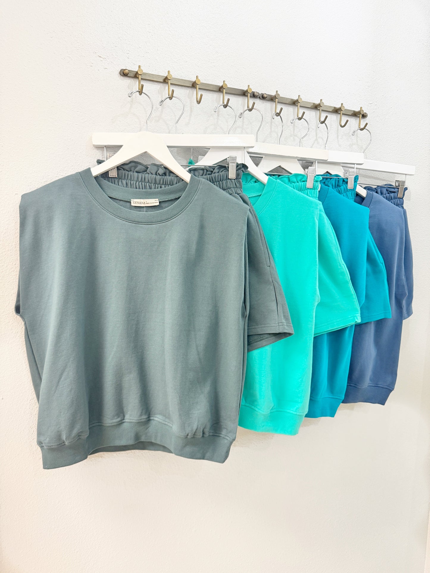 French Terry Top & Shorts Set