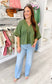 Short Sleeve Peplum Top