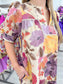 Puff Sleeve Scallop Accent Dress