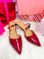 Cherry Patent Heel