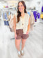 Chunky Knit Gold Button Vest