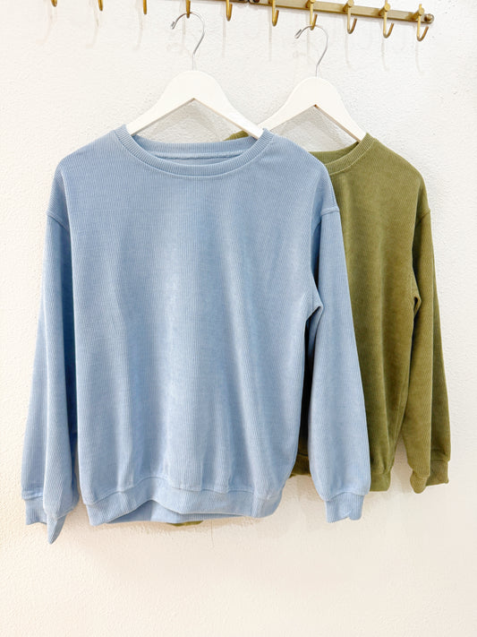 Solid Crewneck Sweatshirt