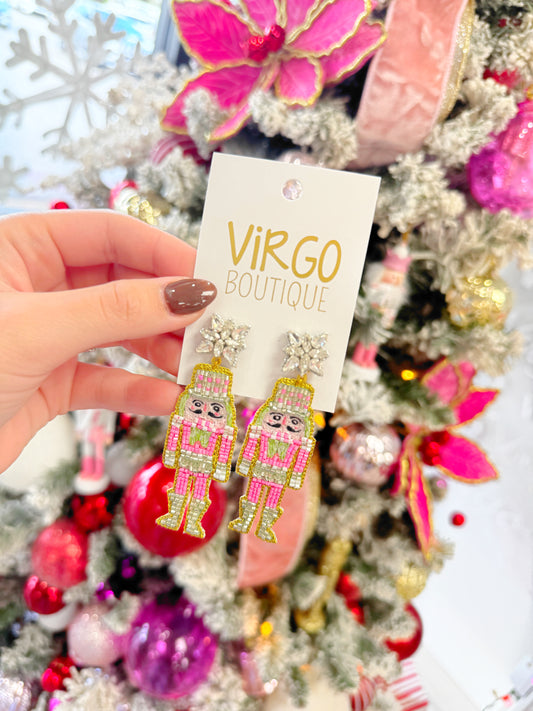 Beaded Nutcracker Earring