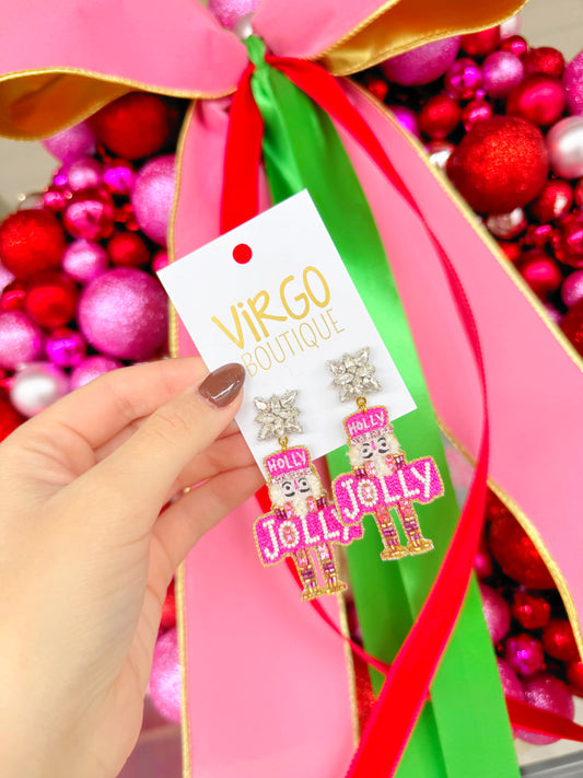 Holly Jolly Nutcracker Earring