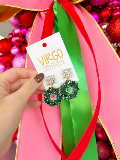 Beaded Wreath Earrings