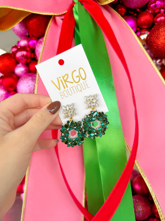 Beaded Wreath Earrings