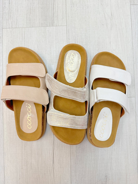 Cork Sole Slide Sandal