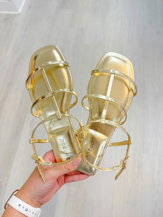 Strappy T-Band Sandal
