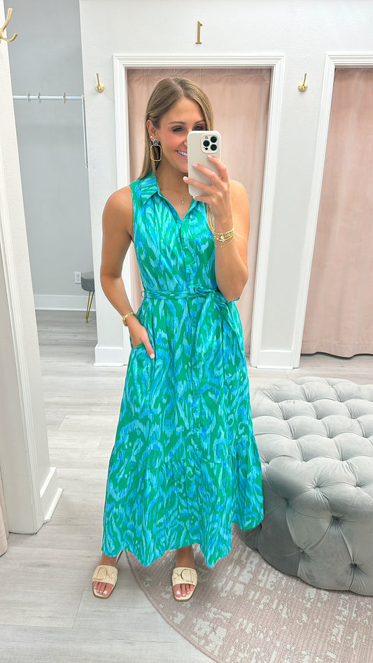 Collared Maxi Dress
