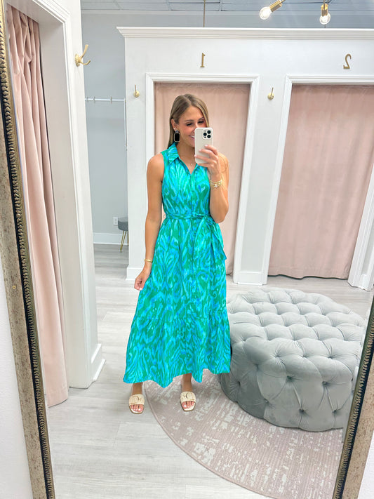 Collared Maxi Dress