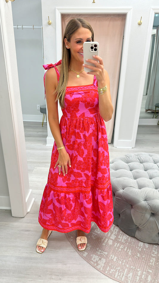 Floral Smocked Maxi Dress