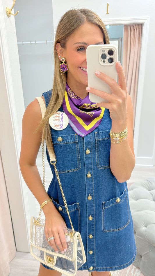 LSU Bandana Scarf