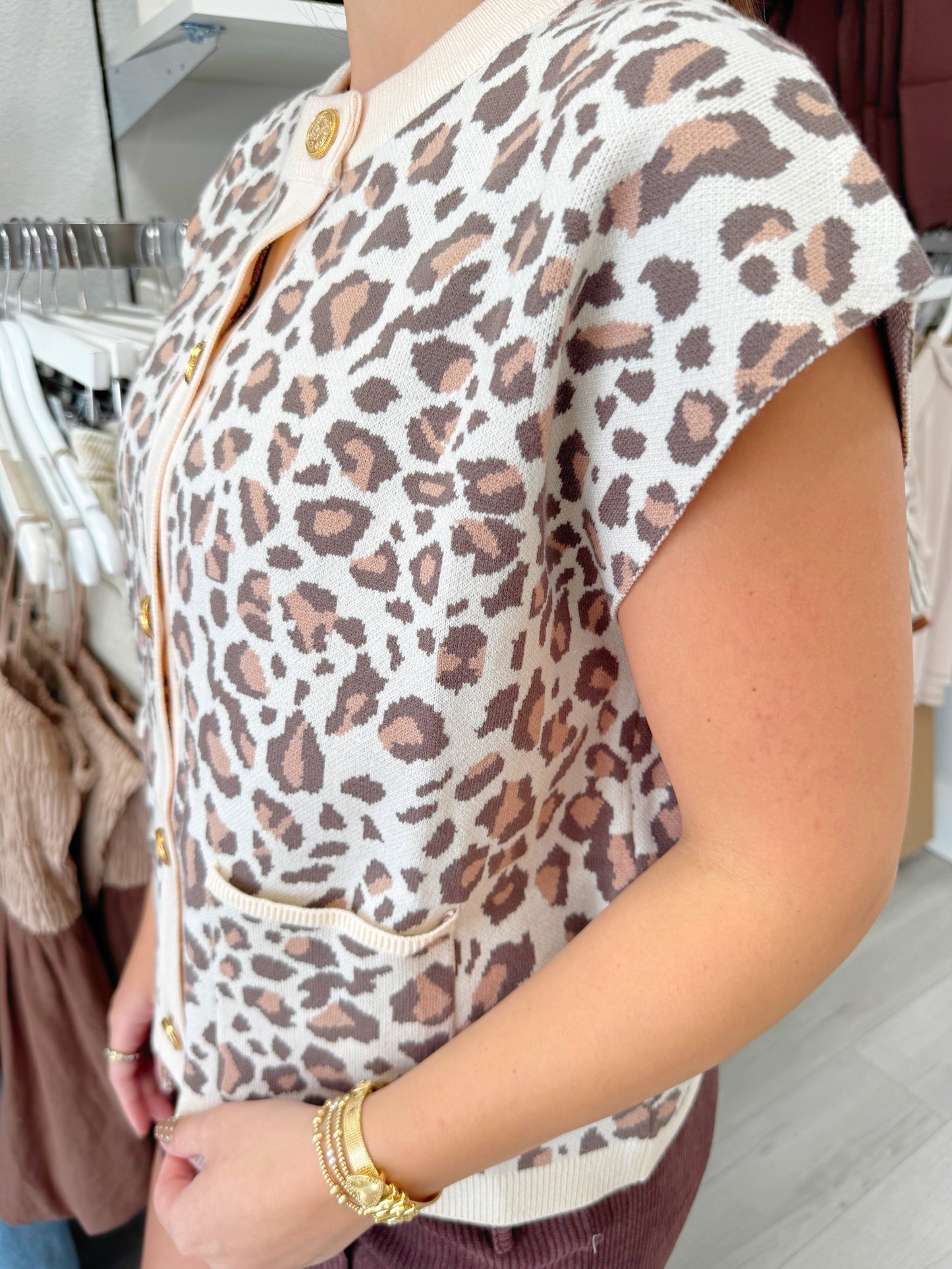 Button Down Sweater Vest