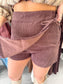 Corduroy Wrap Skort
