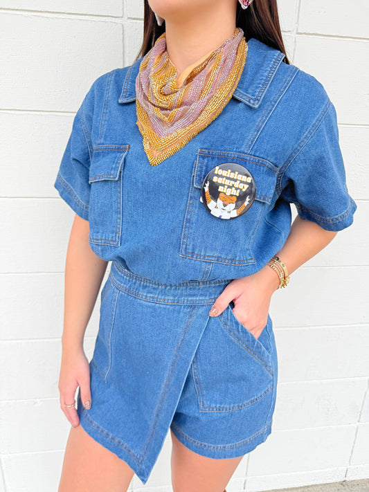 Short Sleeve Romper