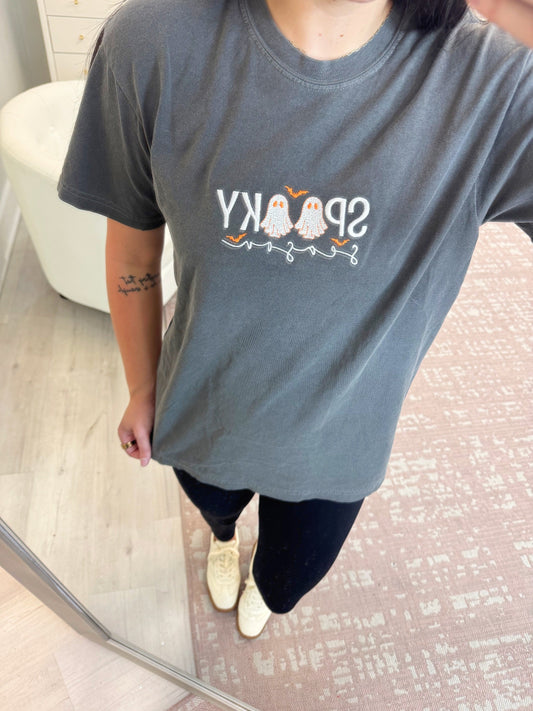 Spooky Season Embroidered Tee
