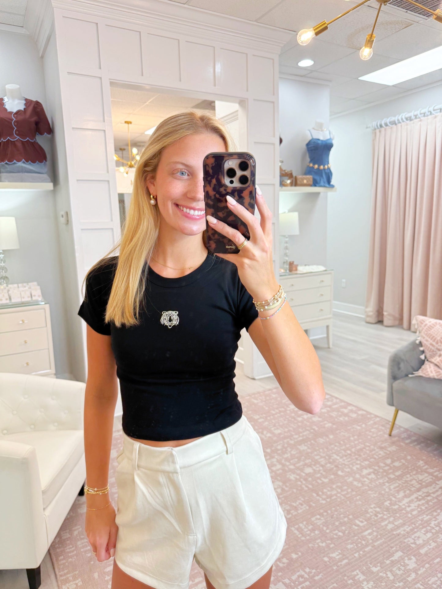 Ribbed Tiger Baby Tee