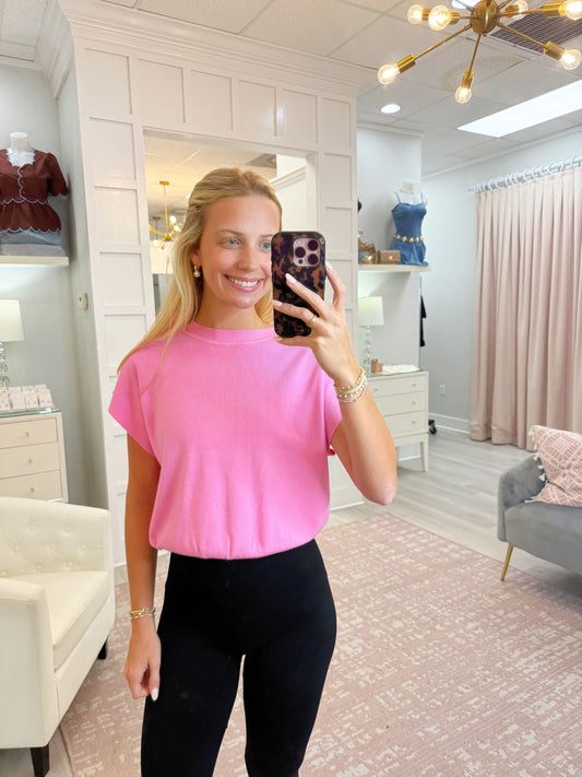 Short Sleeve Dolman Sweater