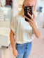 Round Neck Waist Band Top