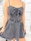 Denim Corset Mini Dress