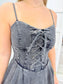 Denim Corset Mini Dress