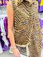 Sleeveless Tiger Print Dress